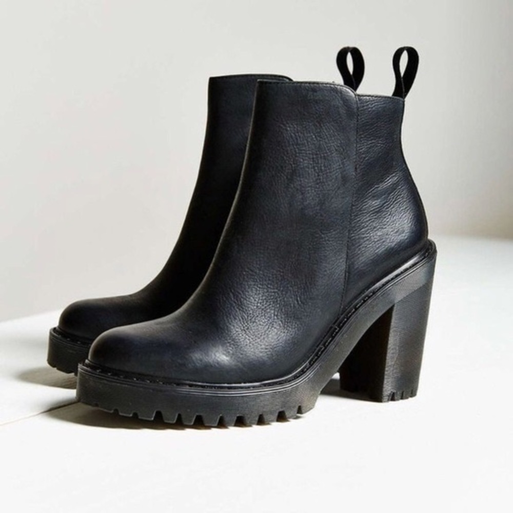 Dr Martens heeled leather boots